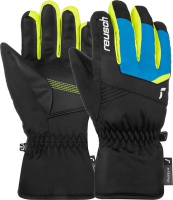 Перчатки лыжные Reusch Bennet R-Tex Xt Junior / 6461206_7002 (р.5.5, Black/Brilliant Blue/Safety Yellow) -