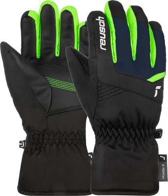 Перчатки лыжные Reusch Bennet R-Tex Xt Junior / 6461206_7712 (р.5.5, Black/Dress Blue/Neon Green ) -