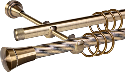 

Карниз для штор, Grace D19К/19Г + наконечники Астурия