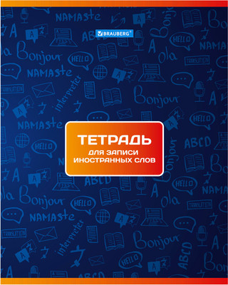 Тетрадь предметная Brauberg Для записи иностранных слов / 403561 (48л) - 