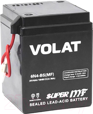 Мотоаккумулятор VOLAT 6N4-BS MF L+ (4 А/ч)
