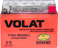 Мотоаккумулятор VOLAT YTX4L-BS iGEL R+ (4 А/ч) - 
