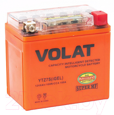 Мотоаккумулятор VOLAT YTZ7S iGEL R+ (6 А/ч)