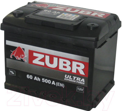 Автомобильный аккумулятор Zubr Ultra New L+ (60 А/ч)