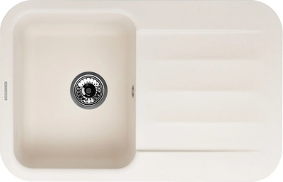 Мойка кухонная Kuppersberg Lira 1B1D White -