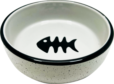 

Миска для животных, Черные рыбки / МКР2108