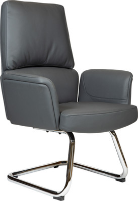 Стул офисный Norden Bonno CF / HD-2204-2 V CF (серая кожа/алюминиевая база) - 