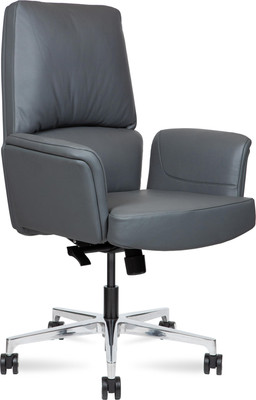Кресло офисное Norden Bonno LB / HD-2204-2 L LB (серая кожа/алюминиевая база) -