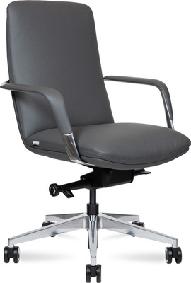Кресло офисное Norden Neo LB / HD-2218-2 L LB (серая кожа/алюминиевая база) - 