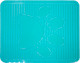 Коврик под миску №1 Ск0877з (зеленый) - 