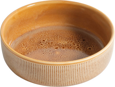 Салатник AksHome Stria d16.5x5.5см (фарфор/пшеничный) - 