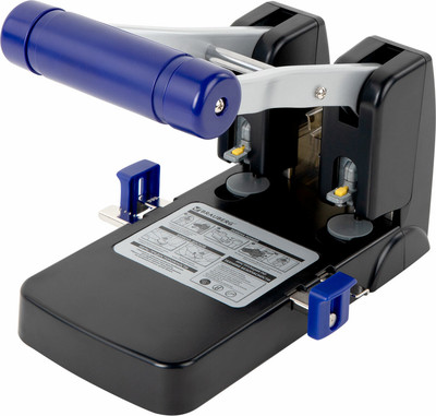 Дырокол Brauberg Extra Heavy Duty / 272721 (черный/синий) - 