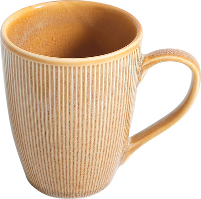 Кружка AksHome Stria 300мл (фарфор/пшеничный) - 