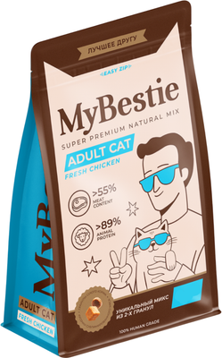 Сухой корм для кошек MyBestie Adult Cat / 1970028/CAT (8кг) - 