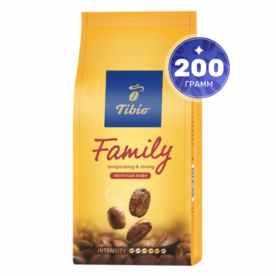 Кофе молотый Tibio Family (200г) - 