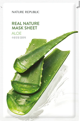 Маска для лица тканевая Nature Republic Real Nature Mask Sheet Aloe (23мл) -