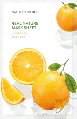 Маска для лица тканевая Nature Republic Real Nature Mask Sheet Orange (23мл) -
