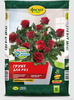 Грунт для растений Фаско Цветочное счастье для роз (5л) - 