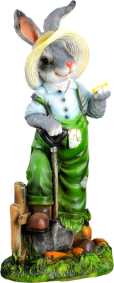 Фигурка для сада Хорошие сувениры Заяц-фермер / 7751166 -