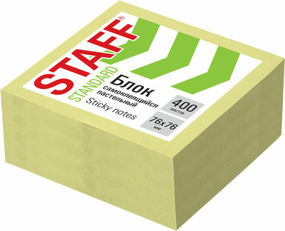 Блок для записей Staff Standard / 116586 (400л, желтый) -