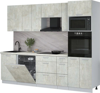 

Кухонный гарнитур, Мила Лайт 2.6-ПМ1