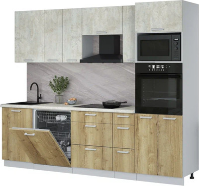 

Кухонный гарнитур, Мила Лайт 2.6-ПМ1