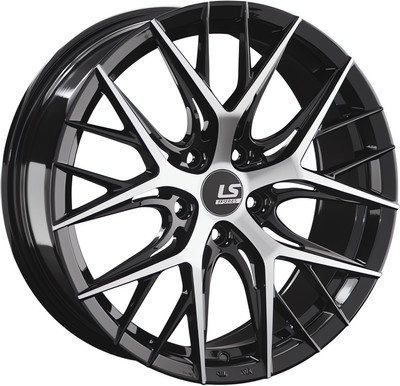 Литой диск LS wheels FlowForming RC57 18x8" 5x114.3мм DIA 67.1мм ET 34мм BKF