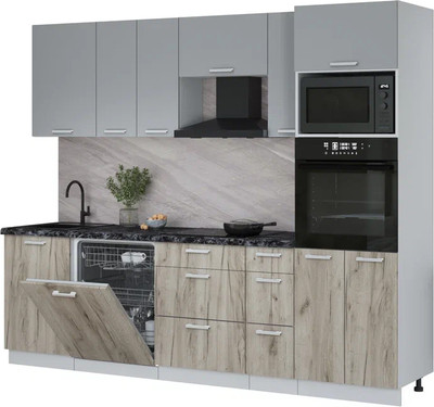 

Кухонный гарнитур, Мила Лайт 2.6-ПМ1