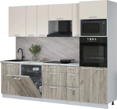 

Кухонный гарнитур, Мила Лайт 2.6-ПМ1