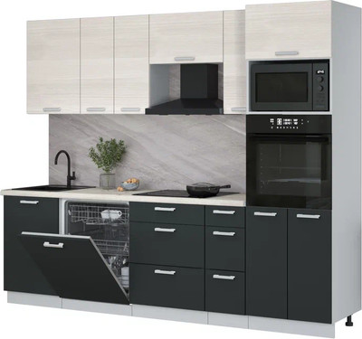 

Кухонный гарнитур, Мила Лайт 2.6-ПМ1