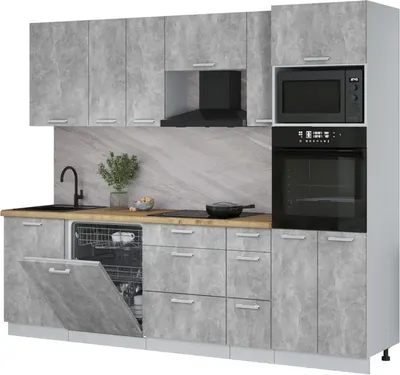 

Кухонный гарнитур, Мила Лайт 2.6-ПМ1