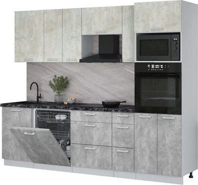 

Кухонный гарнитур, Мила Лайт 2.6-ПМ1