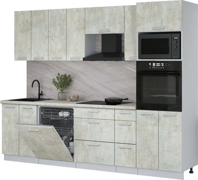 

Кухонный гарнитур, Мила Лайт 2.7-ПМ1