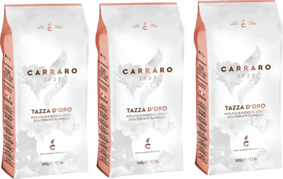 Кофе в зернах Carraro Tazza D`oro 90% арабика, 10% робуста (3x1кг) - 