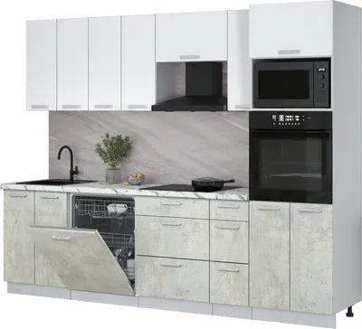 

Кухонный гарнитур, Мила Лайт 2.7-ПМ1