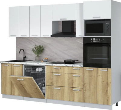 

Кухонный гарнитур, Мила Лайт 2.7-ПМ1