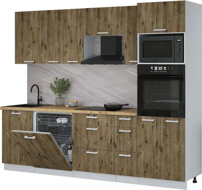 

Кухонный гарнитур, Мила Лайт 2.6-ПМ1