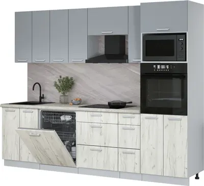 

Кухонный гарнитур, Мила Лайт 2.7-ПМ1