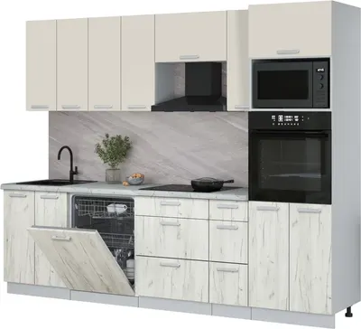 

Кухонный гарнитур, Мила Лайт 2.7-ПМ1