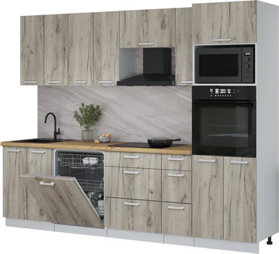 

Кухонный гарнитур, Мила Лайт 2.7-ПМ1