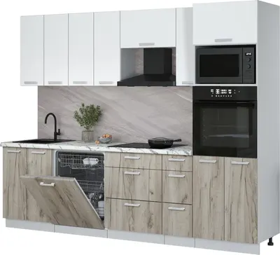 

Кухонный гарнитур, Мила Лайт 2.7-ПМ1