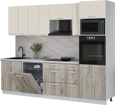 

Кухонный гарнитур, Мила Лайт 2.7-ПМ1