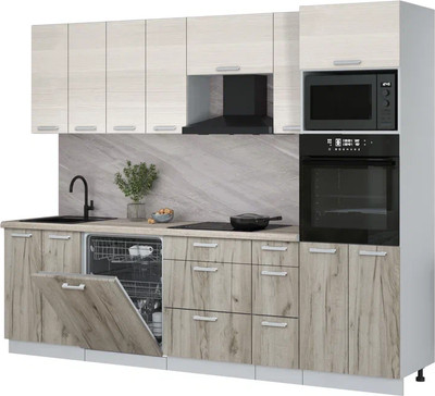 

Кухонный гарнитур, Мила Лайт 2.7-ПМ1