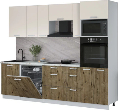 

Кухонный гарнитур, Мила Лайт 2.6-ПМ1