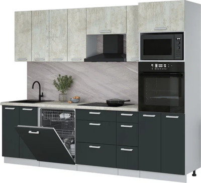 

Кухонный гарнитур, Мила Лайт 2.7-ПМ1