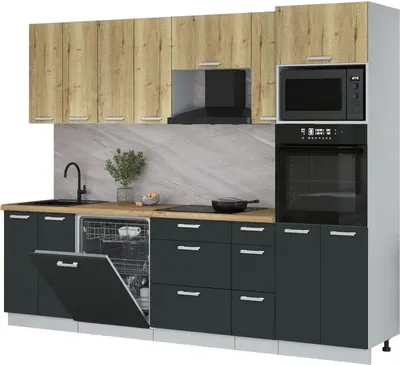 

Кухонный гарнитур, Мила Лайт 2.7-ПМ1