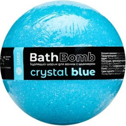 Бомбочка для ванны Fabrik Cosmetology Crystal Blue с шиммером (120г) -