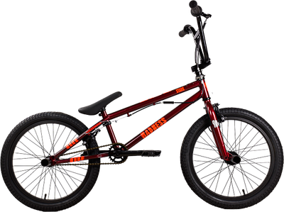 Велосипед STARK Madness BMX 3 2025 (бордовый/оранжевый/черный, разобранный, в коробке) - 