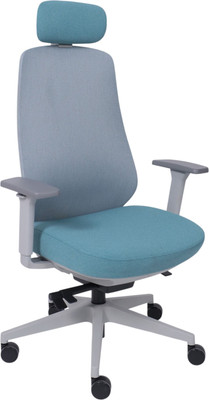 Кресло офисное AksHome Fenix (светло-серый/бирюзовый/серый полиамид) -