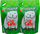 Наполнитель для туалета For Cats Силикагелевый с ароматом зеленого чая / TUZ033 (2x4л/1.55кг АКЦИЯ) - 